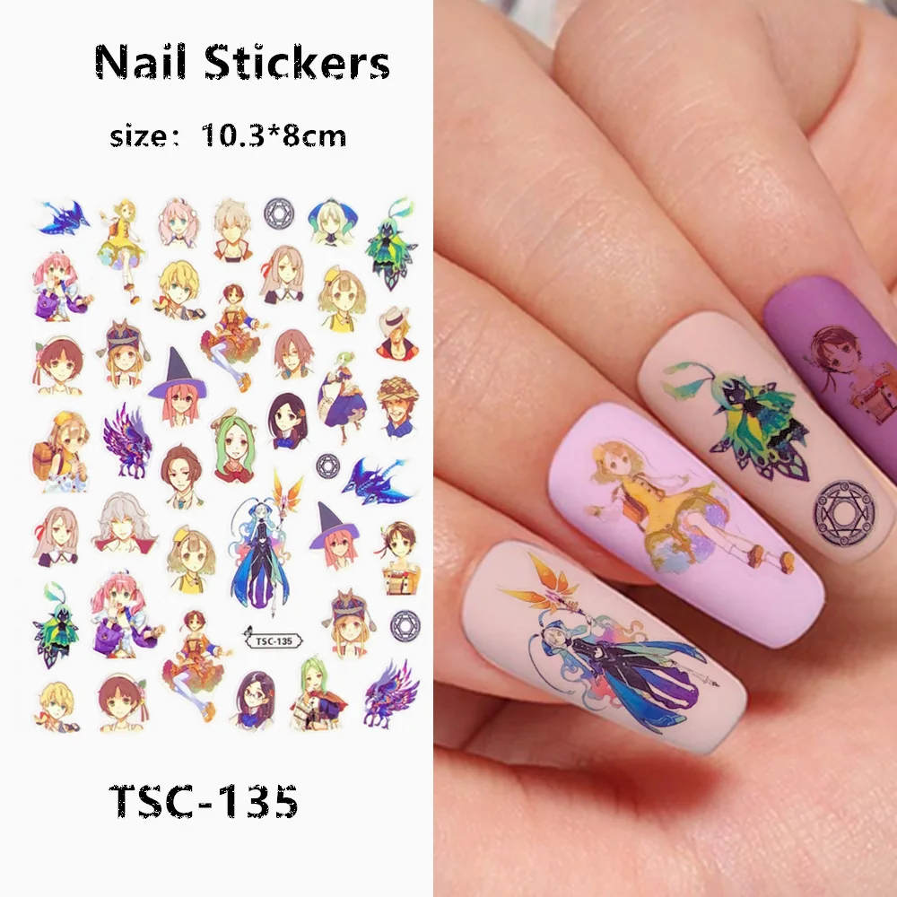 TSC series TSC-135 Japanese cartoon 3D Back glue Self-adhesive Nail art Nail sticker decoration tool Sliders For Nail Decals
TSC series TSC-135 Japanese cartoon 3D Back glue Self-adhesive Nail art Nail sticker decoration tool Sliders For Nail Decals
