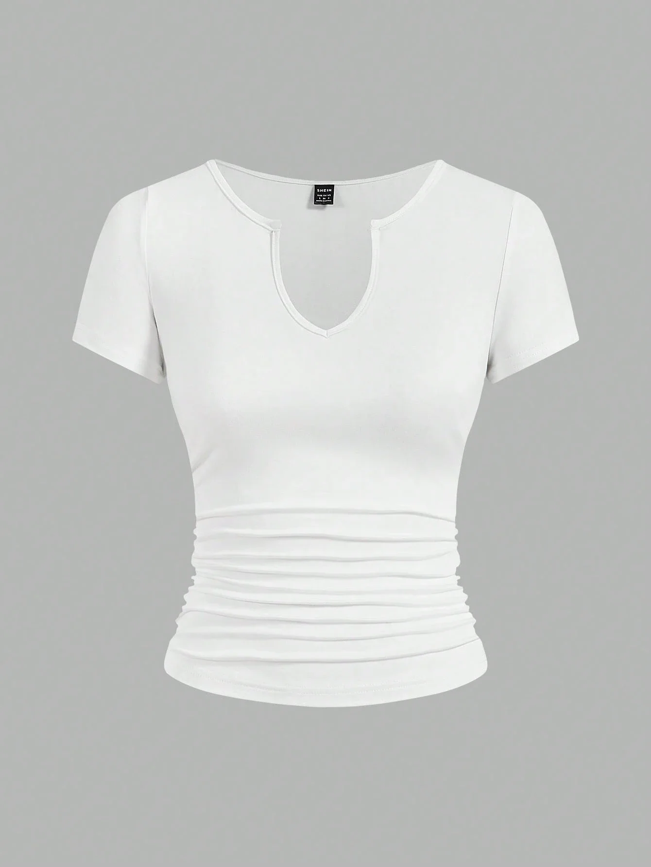 3pcs Women Solid Color Notch Neck Ruched T-Shirts Minimalist Fashion Summer
3pcs Women Solid Color Notch Neck Ruched T-Shirts Minimalist Fashion Summer