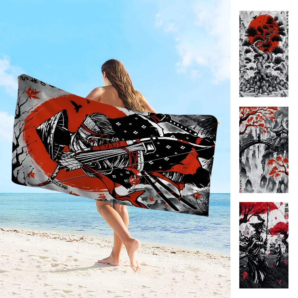 Japanese Ink Painting Microfiber Printed Beach Towel Mountain Climbing Yoga Beach Swimming Running Absorbent Soft Towel
Japanese Ink Painting Microfiber Printed Beach Towel Mountain Climbing Yoga Beach Swimming Running Absorbent Soft Towel