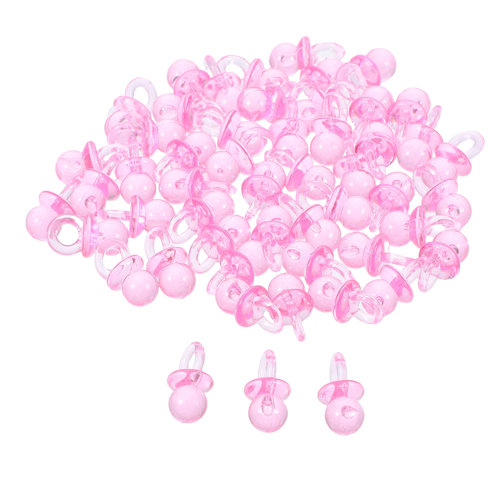 50pcs Acrylic Baby Pacifier Clear Pink 21x12mm Children Handmade Beads Shower Gift Favors Necklace Decorations
50pcs Acrylic Baby Pacifier Clear Pink 21x12mm Children Handmade Beads Shower Gift Favors Necklace Decorations