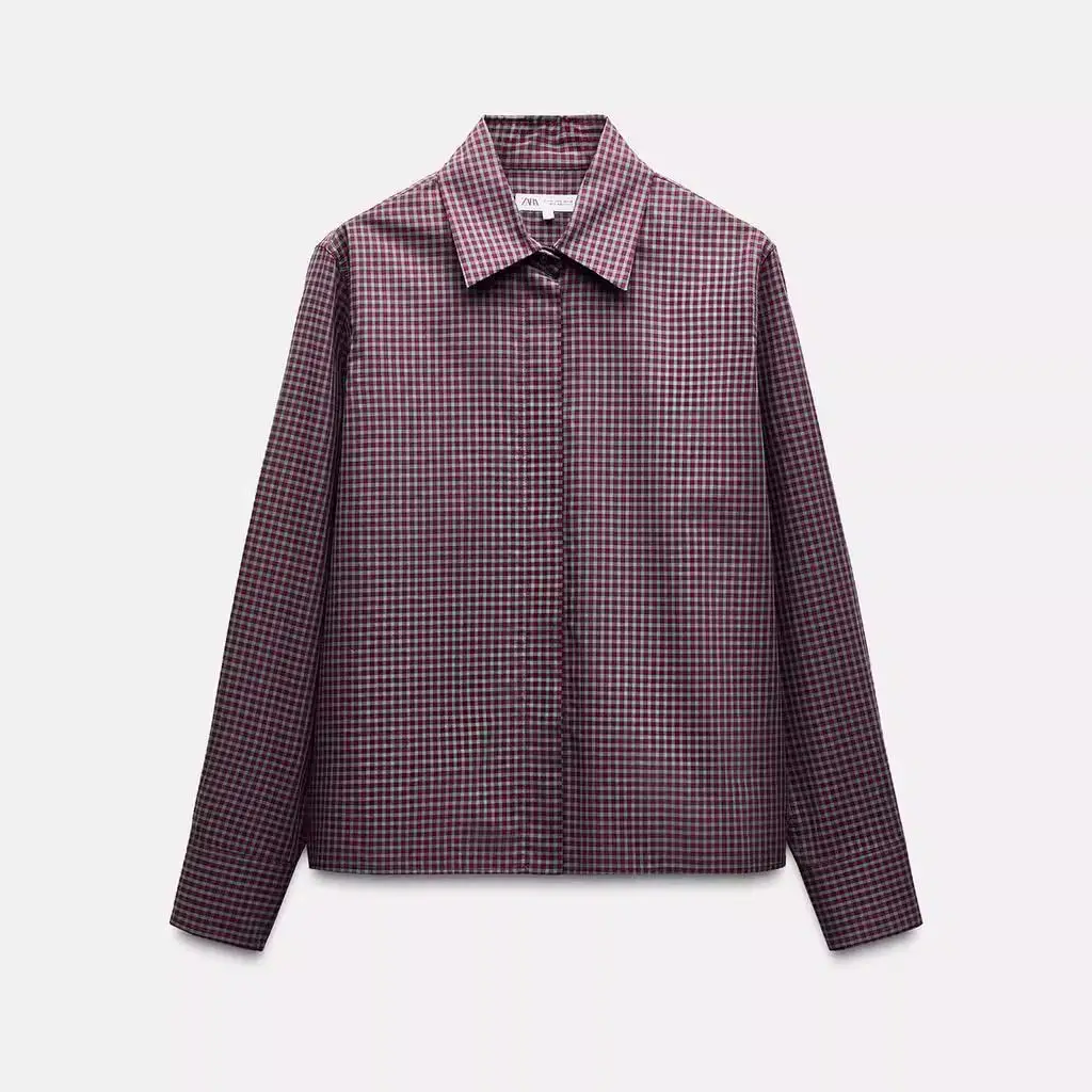 Faionable Women's Long Sve Cotton irt Comfortable Plaid Turn-down Collar ZW Series New Autumn Winter Ne Korean ...
Faionable Women's Long Sve Cotton irt Comfortable Plaid Turn-down Collar ZW Series New Autumn Winter Ne Korean ...