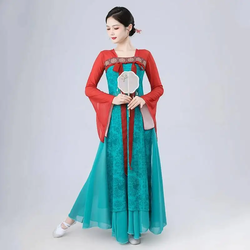 Classical Dance Costumes Women Elegant Long Gauze Clothes Green Suit Performance Outfit Practice Clothes Ancient Han Costume
Classical Dance Costumes Women Elegant Long Gauze Clothes Green Suit Performance Outfit Practice Clothes Ancient Han Costume