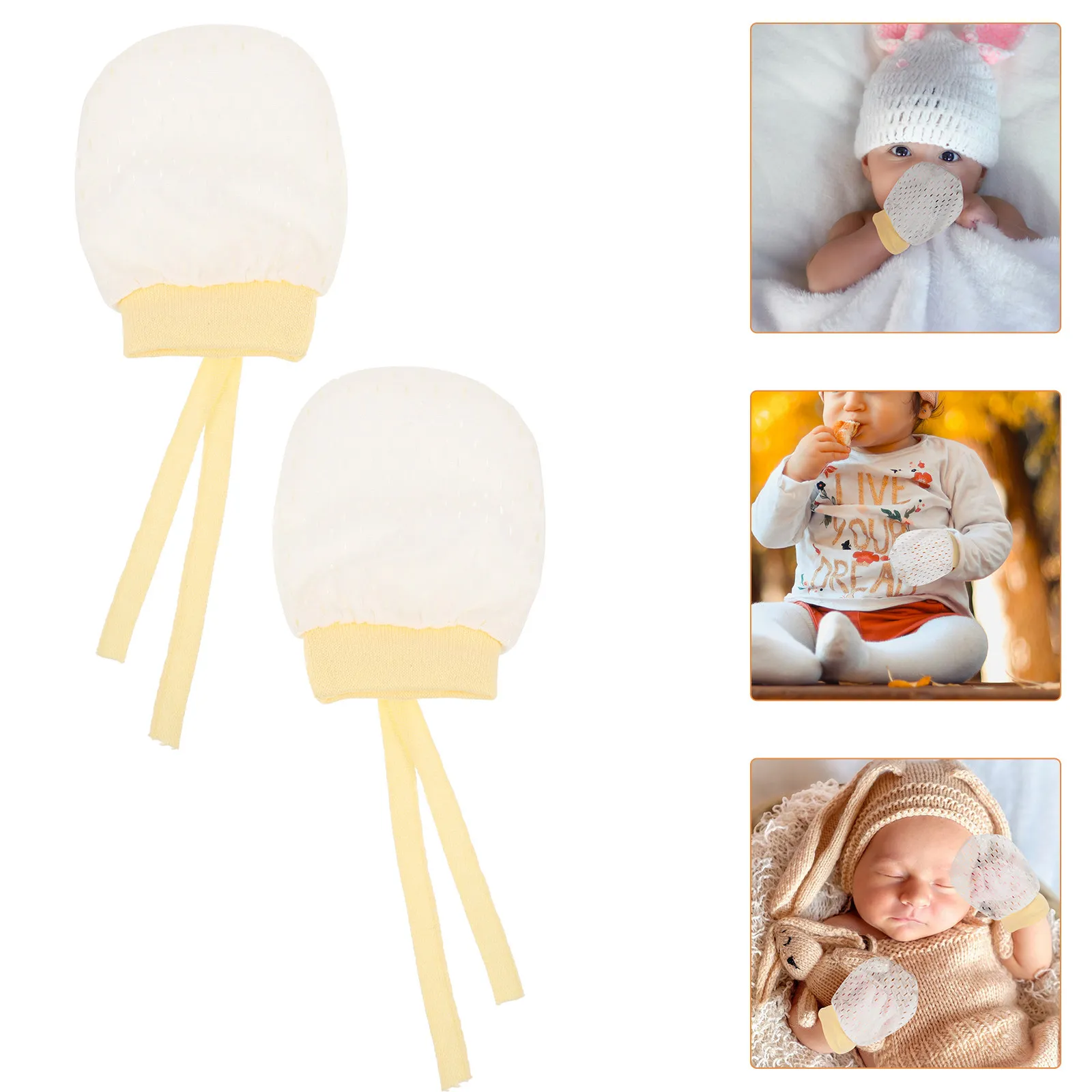 2Pairs Infant No-Scratch Mittens Breathable Mesh Anti-Scratch Baby Gloves Fine Stitching Machine Washable Lightweight Summer
2Pairs Infant No-Scratch Mittens Breathable Mesh Anti-Scratch Baby Gloves Fine Stitching Machine Washable Lightweight Summer