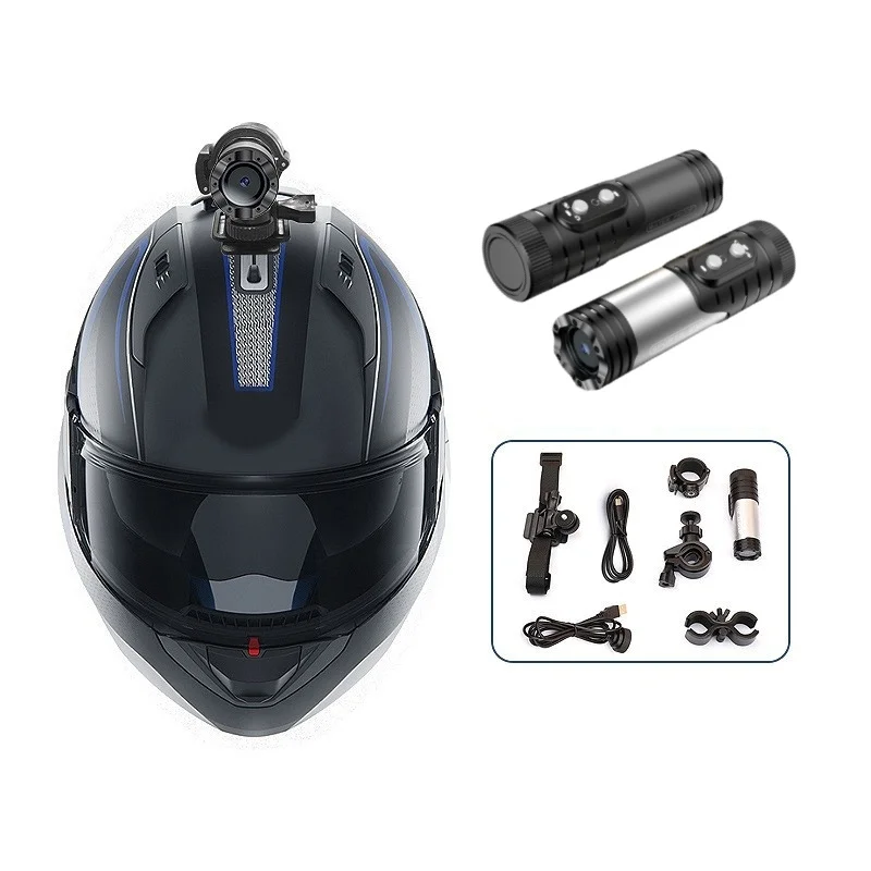 Full HD 4K Waterproof Bike Motorcycle Helmet Camera Motion Action Sports Video with Anti-Shake WiFi Features Similar Flashlight
Full HD 4K Waterproof Bike Motorcycle Helmet Camera Motion Action Sports Video with Anti-Shake WiFi Features Similar Flashlight