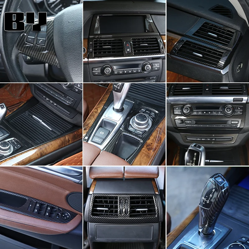 For BMW X5 X6 E70 E71 ABS Carbon Fiber Look Car Interior Cover Trim Panel Decoration Parts
For BMW X5 X6 E70 E71 ABS Carbon Fiber Look Car Interior Cover Trim Panel Decoration Parts