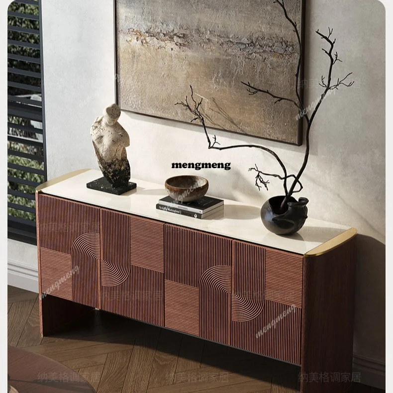 Medieval design sense Solid wood carving dining side cabinet integrated Light luxury marble Household solid wood side cabinet
Medieval design sense Solid wood carving dining side cabinet integrated Light luxury marble Household solid wood side cabinet