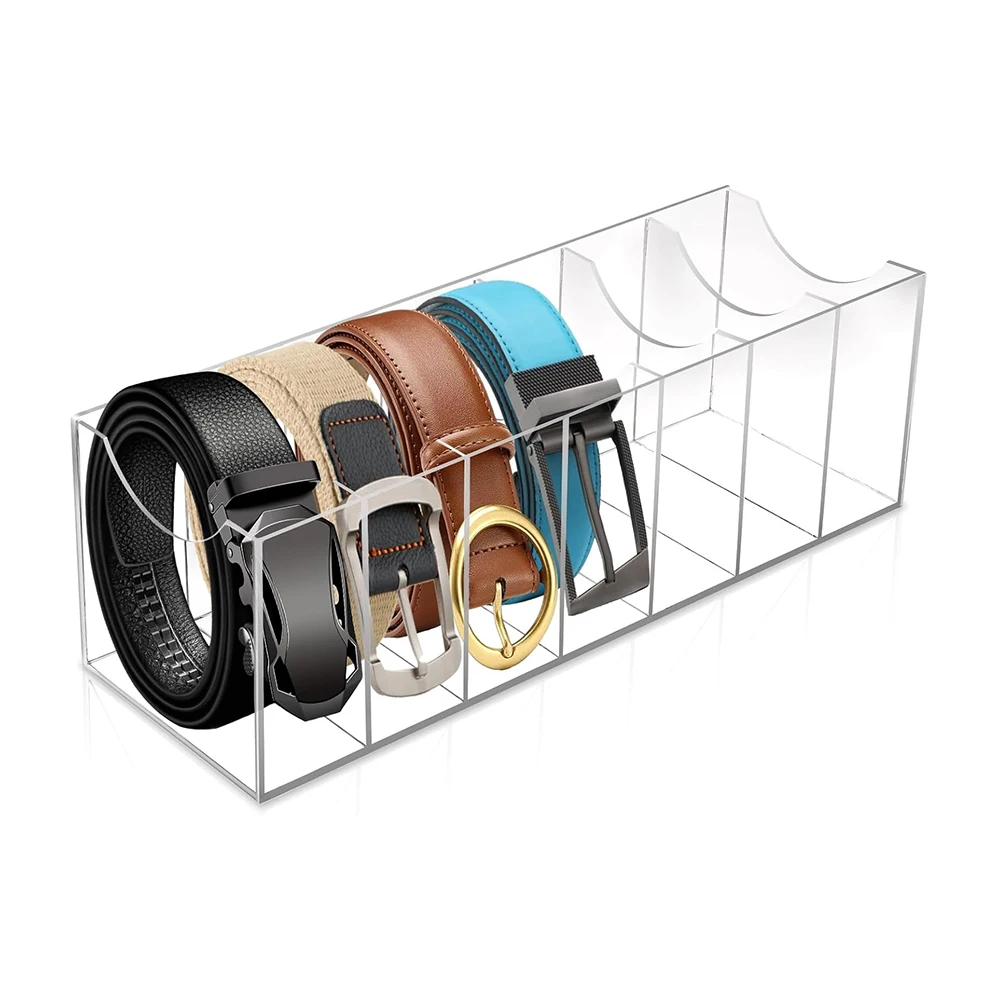 Transparent Acrylic Belt Tie Storage Display Box Wallet Jewelry Organizer Boxes Acrylic Leather Belt Storage Organization
Transparent Acrylic Belt Tie Storage Display Box Wallet Jewelry Organizer Boxes Acrylic Leather Belt Storage Organization