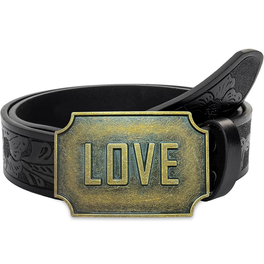 LOVE letter belt exquisite carved large plate buckle alloy buckle head for both men and women - irregular pattern carved flower
LOVE letter belt exquisite carved large plate buckle alloy buckle head for both men and women - irregular pattern carved flower