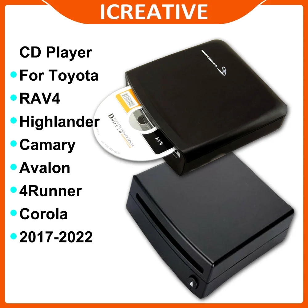 External Car CD Player For Toyota Avalon 4Runner Corolla RAV4 Camry Highlander 2017-2022 USB Plug and Play Mutlmedia Player
External Car CD Player For Toyota Avalon 4Runner Corolla RAV4 Camry Highlander 2017-2022 USB Plug and Play Mutlmedia Player