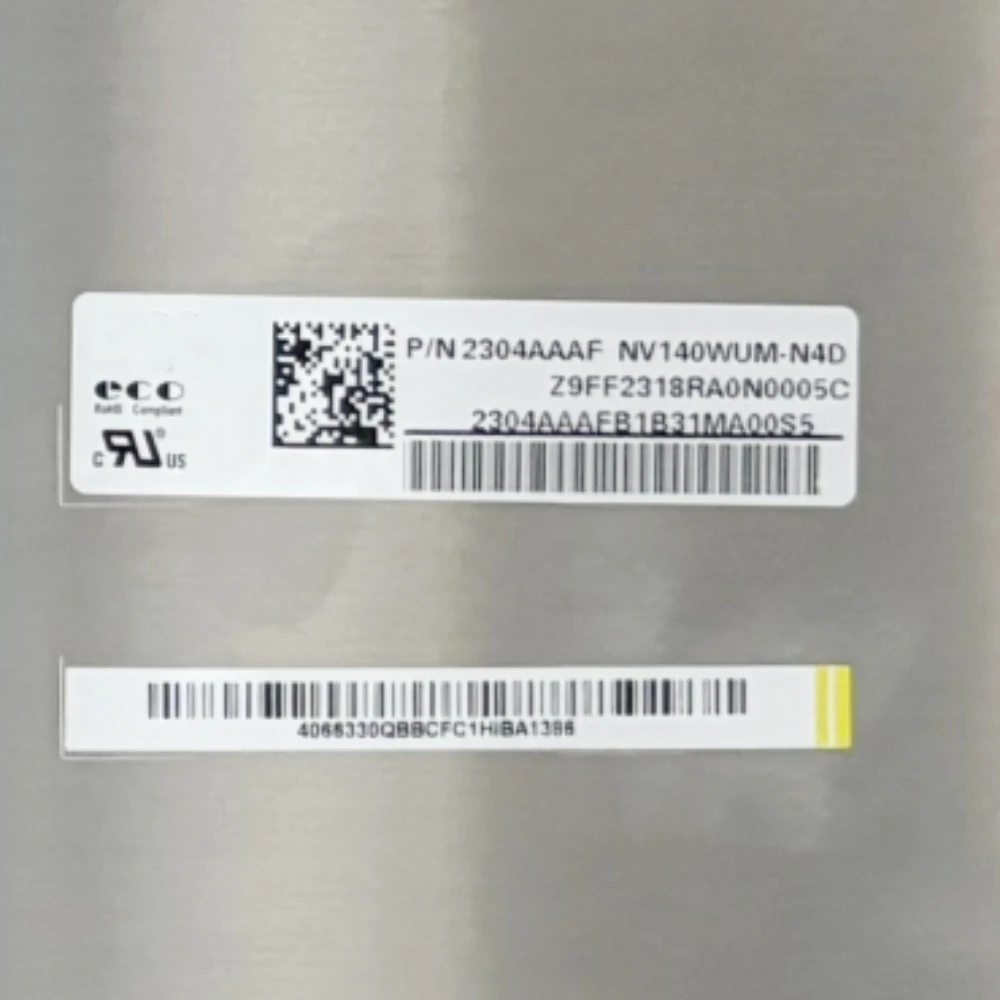 NV140WUM-N4D 14,0-дюймовый 60 Гц EDP 30-контактный безсенсорный ЖК-дисплей со светодиодной подсветкой IPS-панель FHD 1920x1200
NV140WUM-N4D 14,0-дюймовый 60 Гц EDP 30-контактный безсенсорный ЖК-дисплей со светодиодной подсветкой IPS-панель FHD 1920x1200
