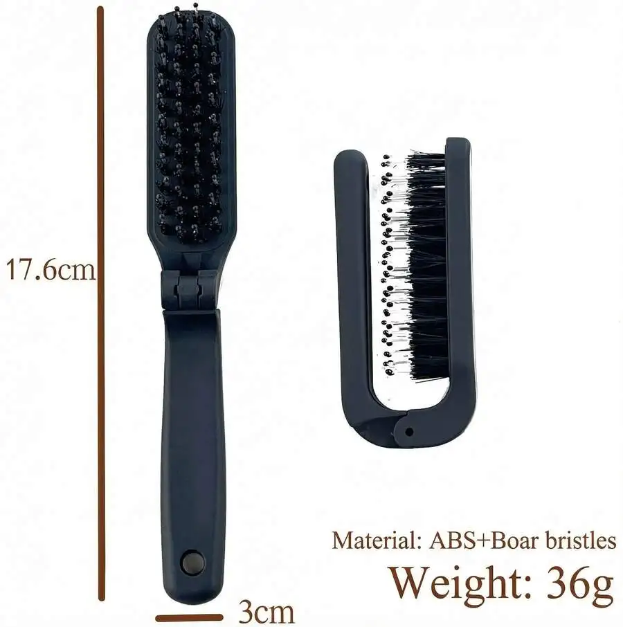 Foldable Hair Brush With Boar Bristles ABS Material Salon Styling Brush For Men Women
Foldable Hair Brush With Boar Bristles ABS Material Salon Styling Brush For Men Women