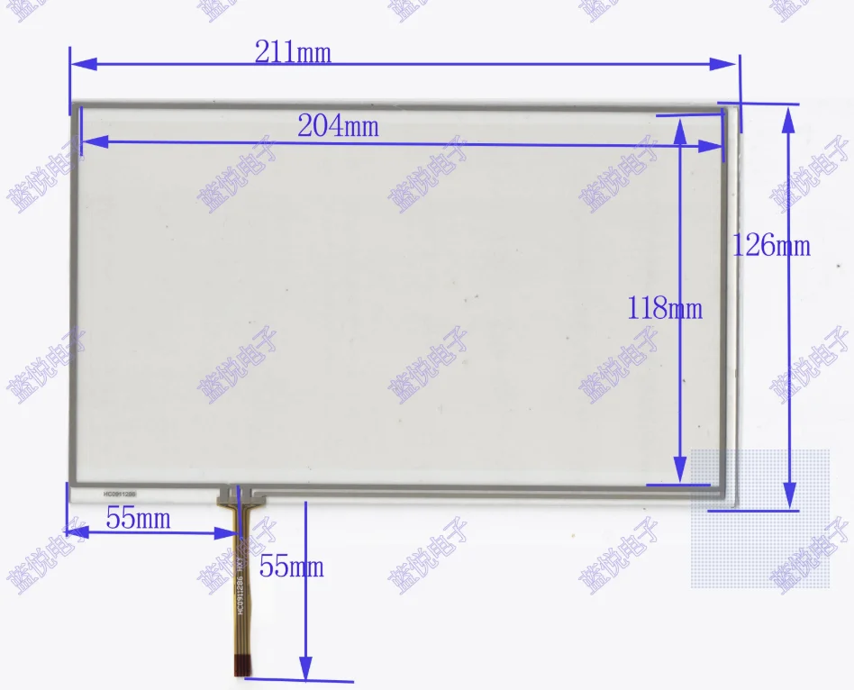 9-inch Four Wire Resistor Touch Screen Handwriting Screen AT070TN90 LCD External Screen 211 * 126
9-inch Four Wire Resistor Touch Screen Handwriting Screen AT070TN90 LCD External Screen 211 * 126
