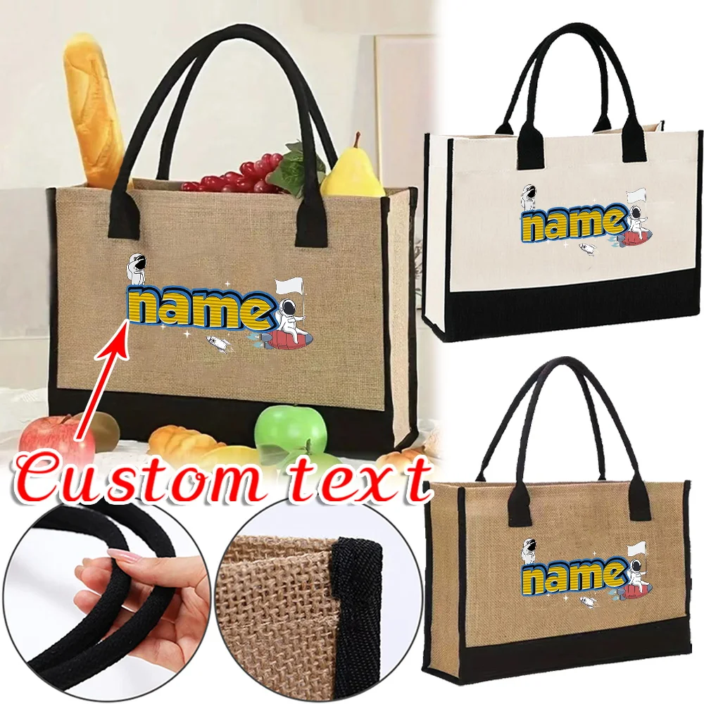 Customized Name Handbag Shopping Bag Fashion Shoulder Bag Portable Beach Bag Lightweight Grocery Storage Travel Essential
Customized Name Handbag Shopping Bag Fashion Shoulder Bag Portable Beach Bag Lightweight Grocery Storage Travel Essential