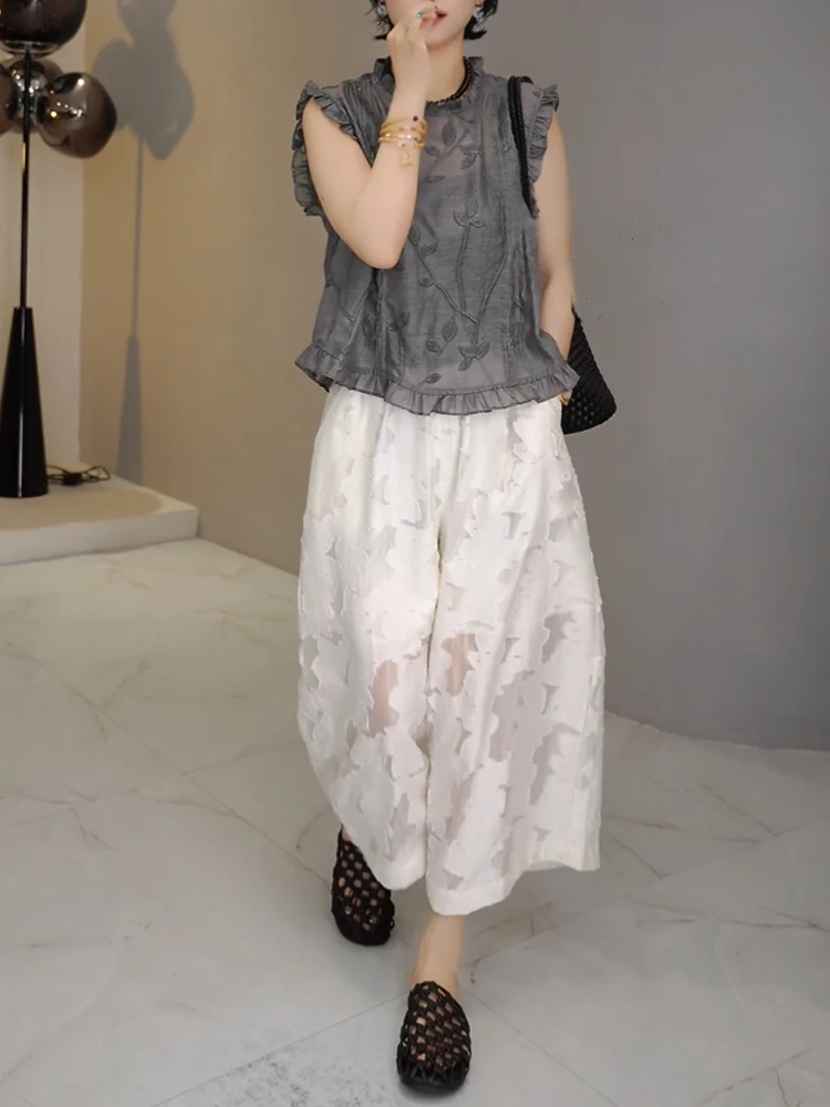 New Chinese Sle Women's Faion Set round Ne irt Casual Pants Two Pieces Lightweight Breathable Summer Collection
New Chinese Sle Women's Faion Set round Ne irt Casual Pants Two Pieces Lightweight Breathable Summer Collection