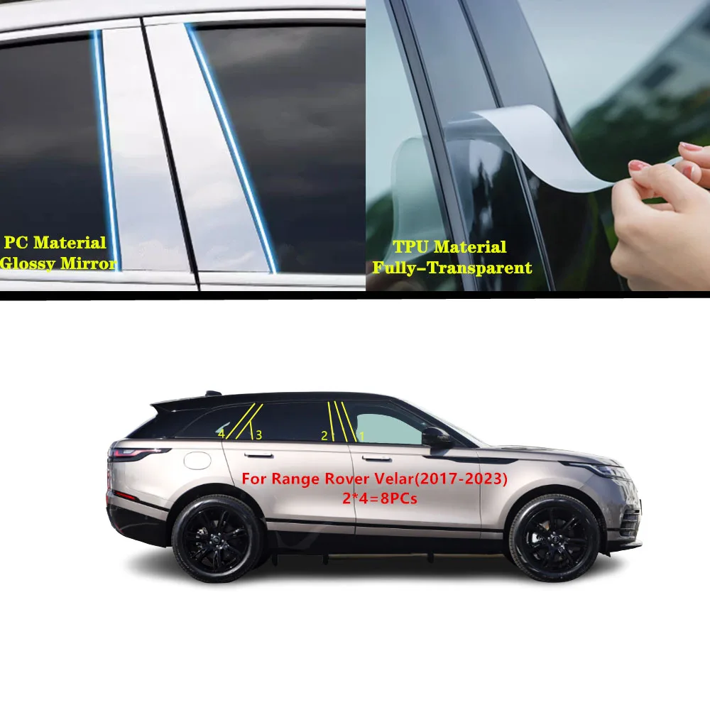 Для Land Rover Range Rover Velar 2017 2018 2019-2023 автомобильный ТПУ/глянцевый зеркальный столбик крышка двери отделка окна молдинговая наклейка
Для Land Rover Range Rover Velar 2017 2018 2019-2023 автомобильный ТПУ/глянцевый зеркальный столбик крышка двери отделка окна молдинговая наклейка