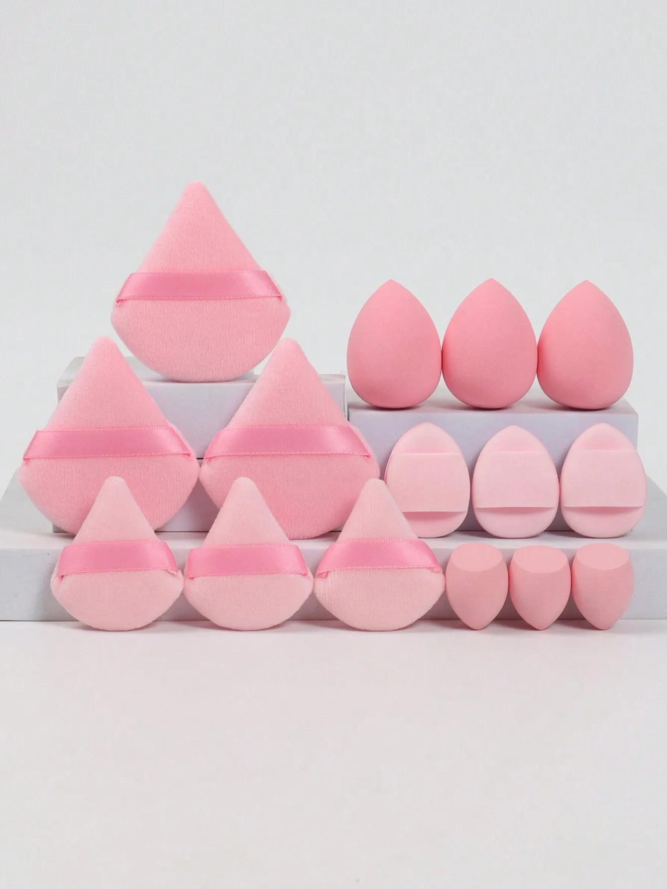 15pcs Makeup Sponge Set, Including 3 Powder Puffs, 3 Mini Powder Puffs, 3 Medium Makeup Blenders, 3 Mini Makeup Blenders, 3 Mini Air Cushion Puffs, Liquid, Cream And Powder Flawless Makeup Sponge, Multi-Color Makeup Sponges, Latex-Free Wet And Dry Foundat
15pcs Makeup Sponge Set, Including 3 Powder Puffs, 3 Mini Powder Puffs, 3 Medium Makeup Blenders, 3 Mini Makeup Blenders, 3 Mini Air Cushion Puffs, Liquid, Cream And Powder Flawless Makeup Sponge, Multi-Color Makeup Sponges, Latex-Free Wet And Dry Foundat