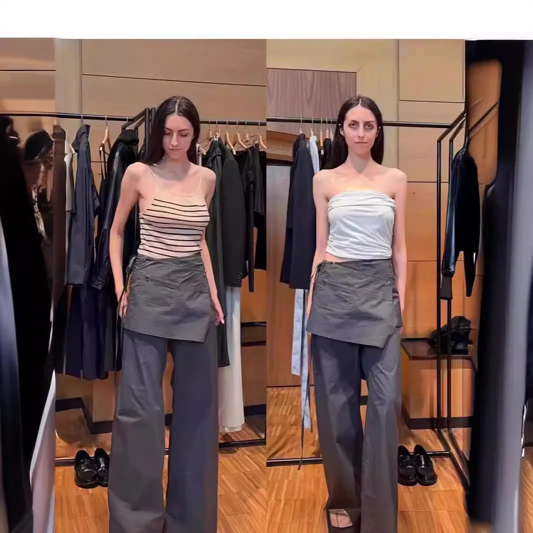 Brand Fake Two-Piece Casual Pants Belted Layering New Spring Short Skirt Long Pants Natural Waist Slim Fit Long Trou...
Brand Fake Two-Piece Casual Pants Belted Layering New Spring Short Skirt Long Pants Natural Waist Slim Fit Long Trou...