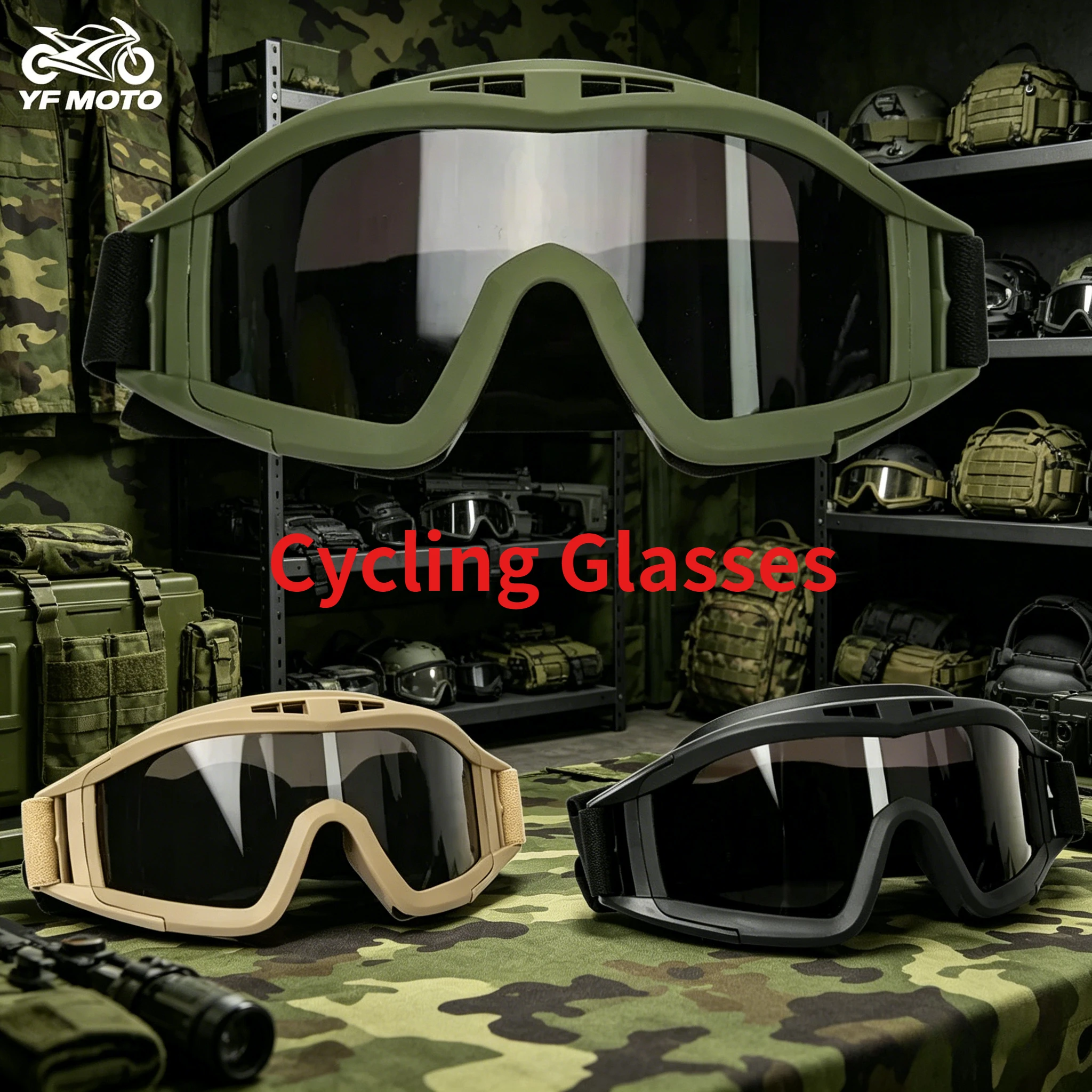Tactical Anti Fog Goggles Replaceable Lenses Windproof Sandproof UV Protective Glasses for Motocross Outdoor Riding Sports Gear
Tactical Anti Fog Goggles Replaceable Lenses Windproof Sandproof UV Protective Glasses for Motocross Outdoor Riding Sports Gear