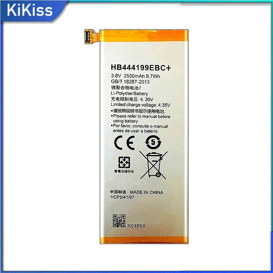 Аккумулятор мобильного телефона HB444199EBC + 2550 мАч для Huawei Play 4C C8818 Chm- CL00 Chm-TL00H Chm-UL00 G Play Mini
Аккумулятор мобильного телефона HB444199EBC + 2550 мАч для Huawei Play 4C C8818 Chm- CL00 Chm-TL00H Chm-UL00 G Play Mini