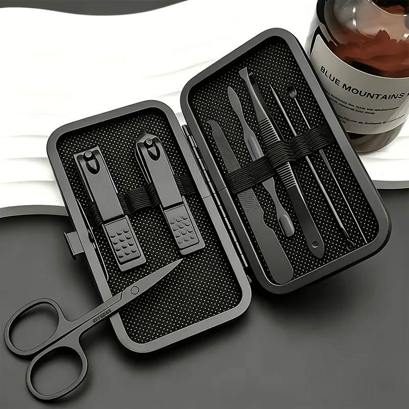 Luxury Stainless Steel Manicure and Pedicure Tools, Unisex - Portable Professional Black Durable Nail Clippers, Compact and Easy to Carry, Stainless Steel Nail and Foot Care Portable Beauty Tools, Perfect for Home or Travel Use
Luxury Stainless Steel Manicure and Pedicure Tools, Unisex - Portable Professional Black Durable Nail Clippers, Compact and Easy to Carry, Stainless Steel Nail and Foot Care Portable Beauty Tools, Perfect for Home or Travel Use