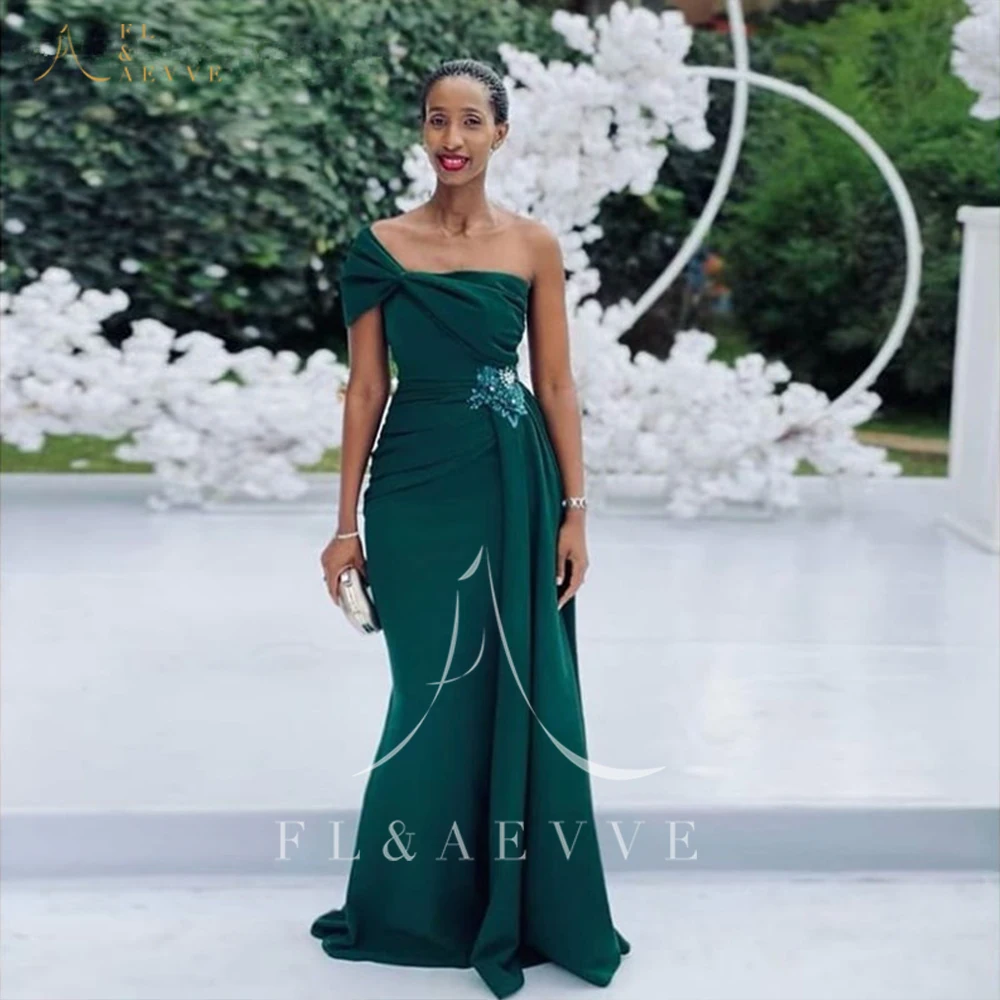 FL&AEVVE Emerald Green Bridesmaid Dress One-Shoulder Mermaid Silhouette for Wedding Party Customizable Formal Gown
FL&AEVVE Emerald Green Bridesmaid Dress One-Shoulder Mermaid Silhouette for Wedding Party Customizable Formal Gown