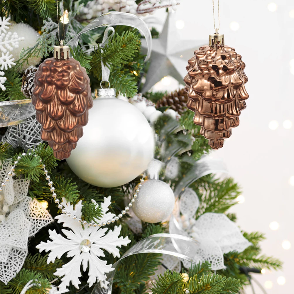 16pcs Pine Cone Ornaments Shatterproof Plastic Holiday Tree Decorations Hanging Pinecones For Party Fall Decor
16pcs Pine Cone Ornaments Shatterproof Plastic Holiday Tree Decorations Hanging Pinecones For Party Fall Decor
