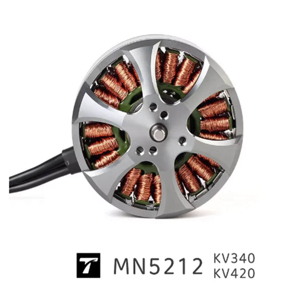 MN5212 T-MOTOR KV340 KV420 Brushless motor support lithium battery4-8S maximum power840W 1440W maximum current35A 60A
MN5212 T-MOTOR KV340 KV420 Brushless motor support lithium battery4-8S maximum power840W 1440W maximum current35A 60A