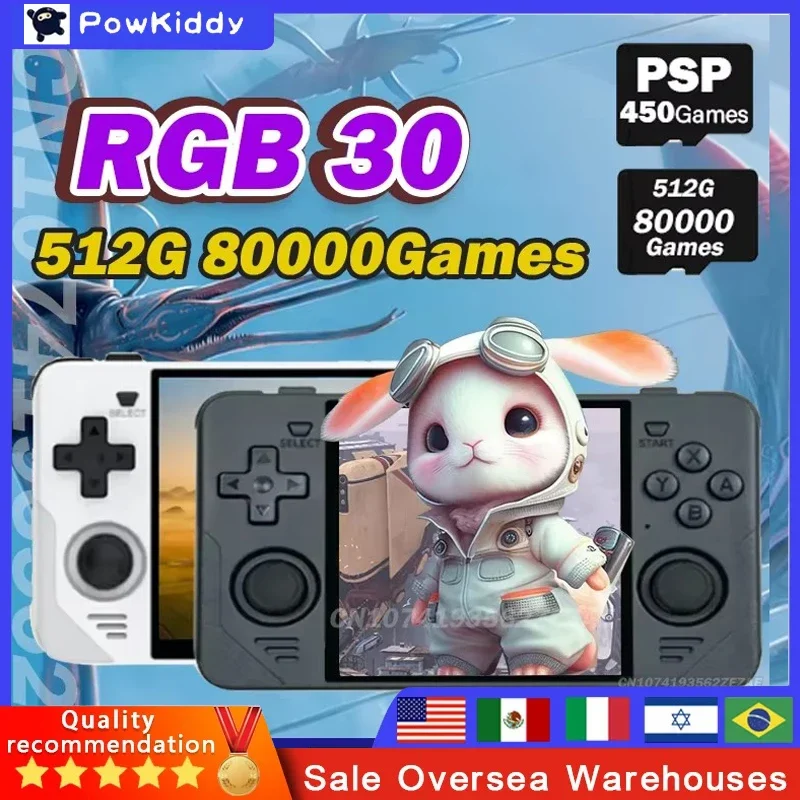 New POWKIDDY RGB30 Retro Pocket Portable Handheld Game Console 4 Inch Ips Screen Built-in WIFI HD Open-Source 512G PSP Game
New POWKIDDY RGB30 Retro Pocket Portable Handheld Game Console 4 Inch Ips Screen Built-in WIFI HD Open-Source 512G PSP Game