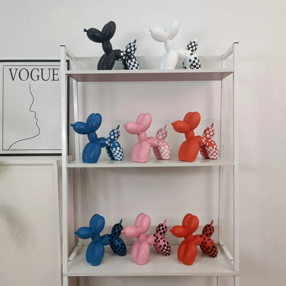 Vilead Orange Pink Balloon Dog Statues with Gird Decorative Figurines Home Sculpture Decoration Living Room Bookshelf Office Pop
Vilead Orange Pink Balloon Dog Statues with Gird Decorative Figurines Home Sculpture Decoration Living Room Bookshelf Office Pop
