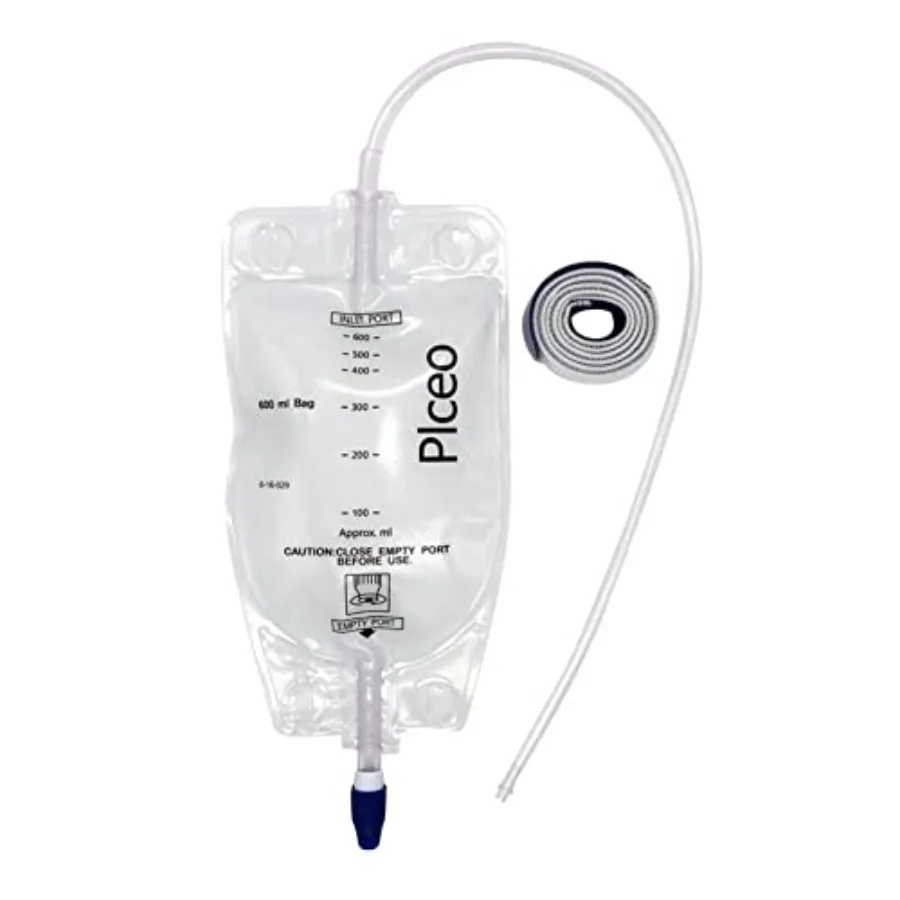 Clear 600mL Urine Drainage Bag with 20" Silicone Tube, Twist Drain Valve, nephrostomy Bag 1
Clear 600mL Urine Drainage Bag with 20" Silicone Tube, Twist Drain Valve, nephrostomy Bag 1