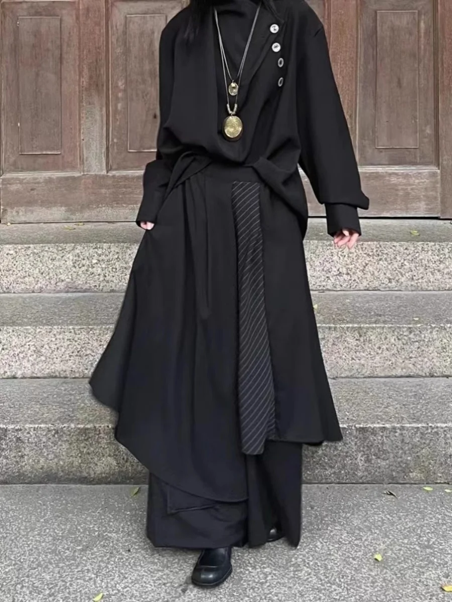 Loose Wide Leg Pants Men Women Samurai Pants Drapey Sle Straight Cut Trousers for Hair Sts Casual Spring Summer
Loose Wide Leg Pants Men Women Samurai Pants Drapey Sle Straight Cut Trousers for Hair Sts Casual Spring Summer