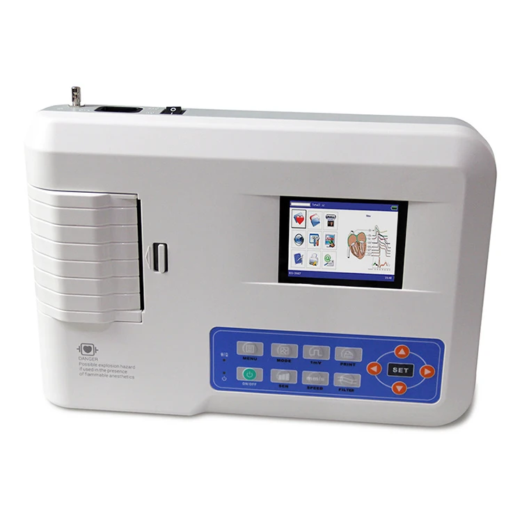 High Quality Medical Electrocardiograph 7 Leads 3 Channel Digital Portable Machine
High Quality Medical Electrocardiograph 7 Leads 3 Channel Digital Portable Machine
