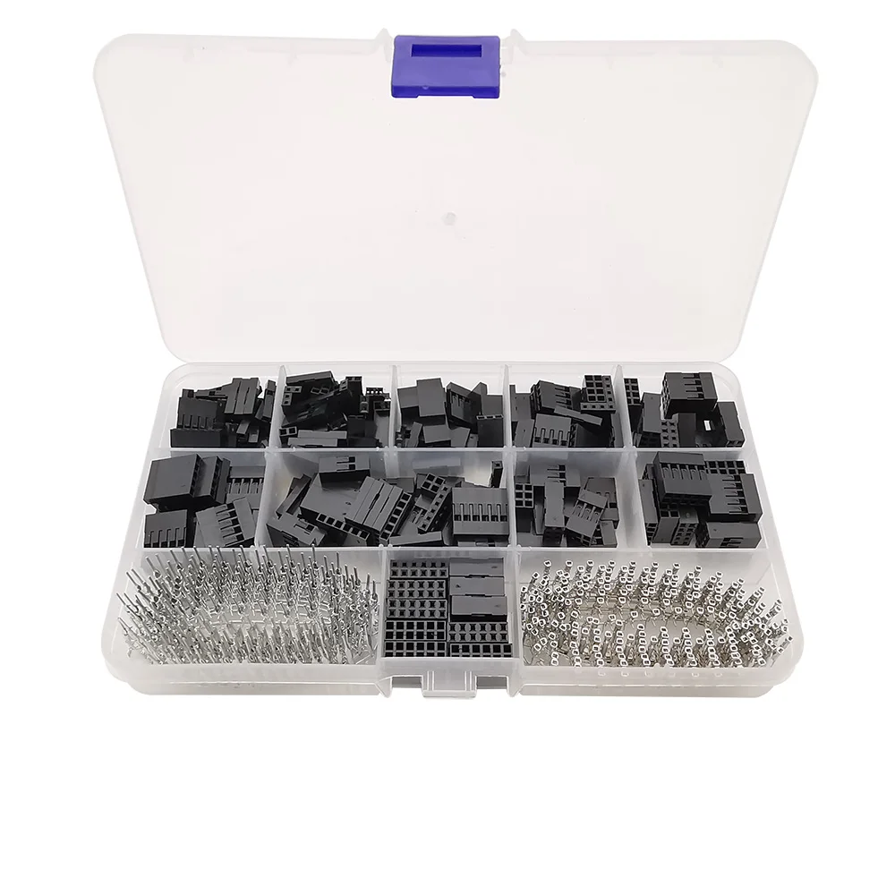 1Box Single Row / Double Row 2.54mm Pitch Black Plastic Housing Connector Pin Header Crimp Terminals for Dupont Connectors
1Box Single Row / Double Row 2.54mm Pitch Black Plastic Housing Connector Pin Header Crimp Terminals for Dupont Connectors
