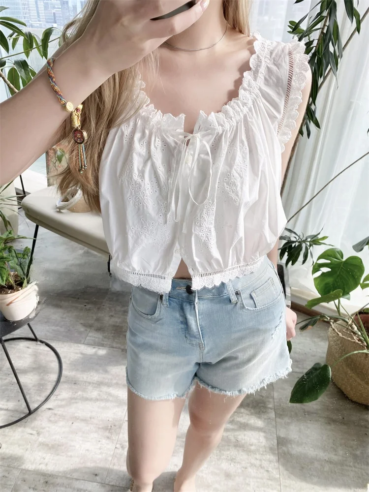 Susan Faionable Versatile Loose Cotton ort Svel Embroidered White Top Women's Clothing Summer 2024 Pure Color
Susan Faionable Versatile Loose Cotton ort Svel Embroidered White Top Women's Clothing Summer 2024 Pure Color