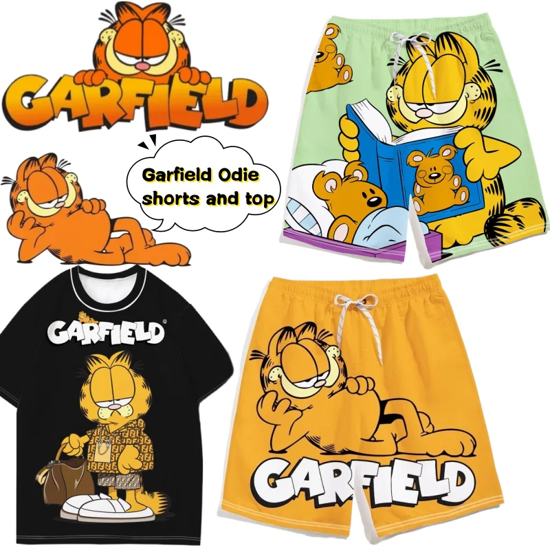 New Garfield Odie shorts and top creative high-appearance anime cartoon print unisex couple casual versatile summer beachwear
New Garfield Odie shorts and top creative high-appearance anime cartoon print unisex couple casual versatile summer beachwear