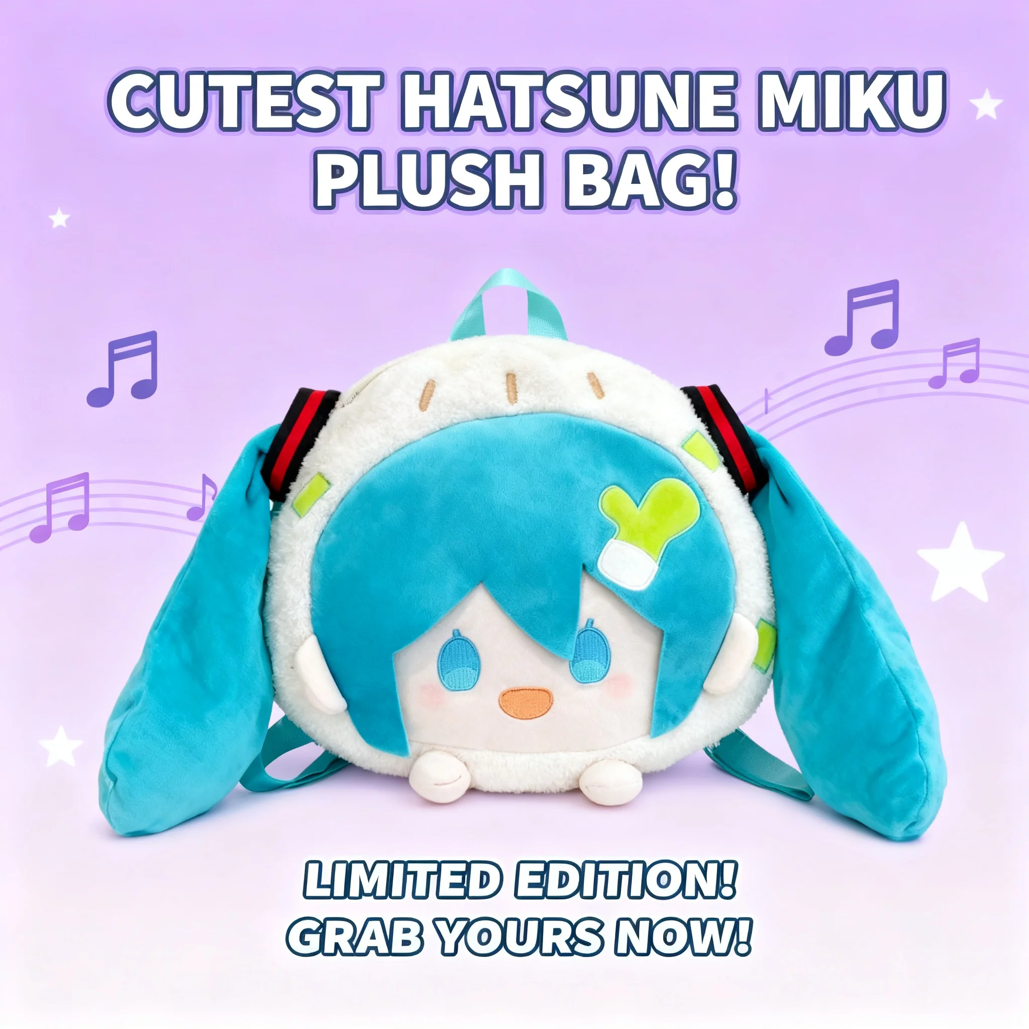 New Cute Hatsune Miku Handbag Doll Hatsune Miku Plush Toy Arcade Claw Machine Prize Exchange Gift Anime Merchandise Kawaii
New Cute Hatsune Miku Handbag Doll Hatsune Miku Plush Toy Arcade Claw Machine Prize Exchange Gift Anime Merchandise Kawaii