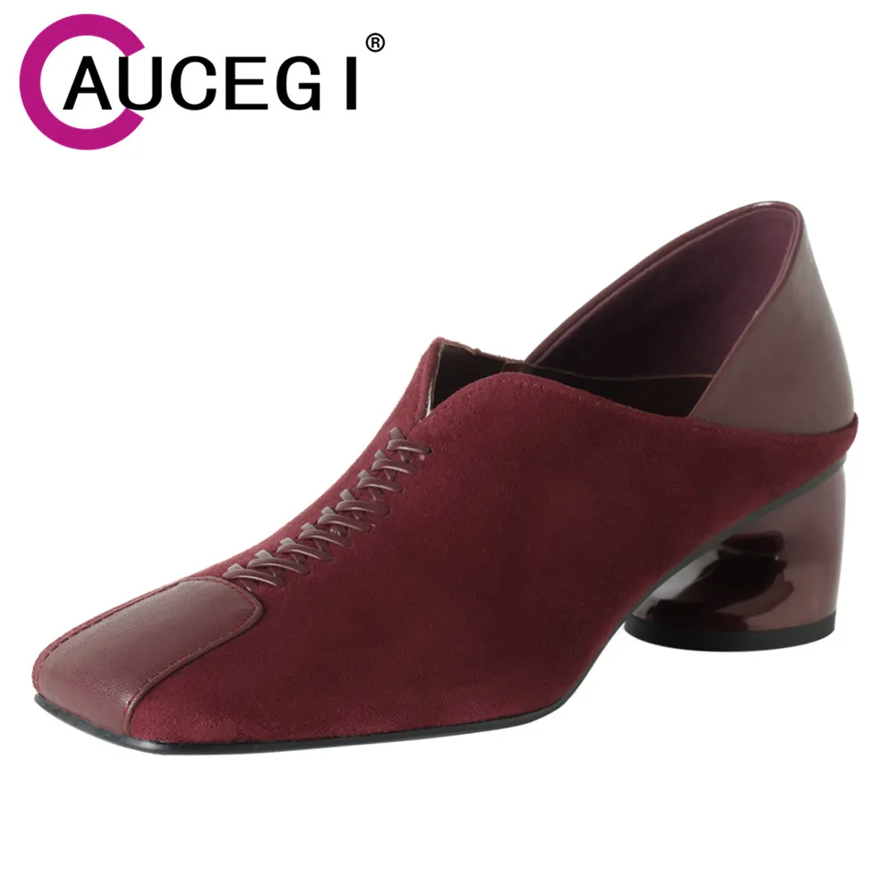 Aucegi Women Genuine Leather Pointed Toe Slingback Pumps Commuter Thick High Heels Office Fashionable Dress Versatile Shoes
Aucegi Women Genuine Leather Pointed Toe Slingback Pumps Commuter Thick High Heels Office Fashionable Dress Versatile Shoes