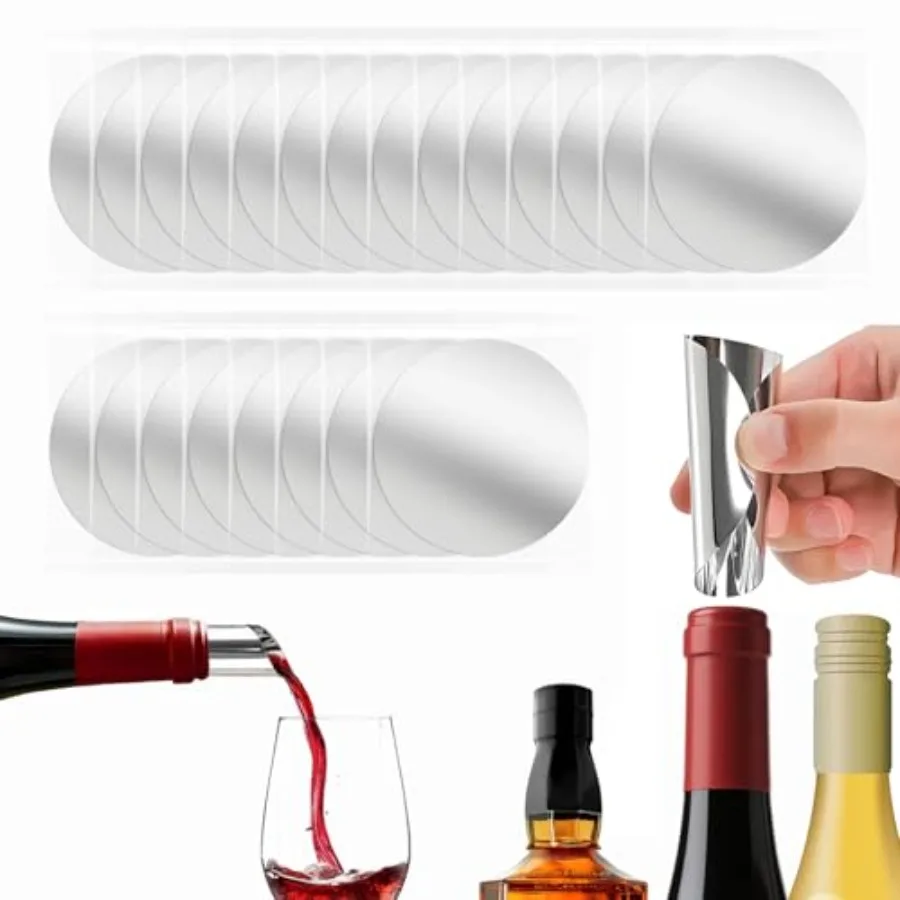 Pack Disposable Wine Pouring Discs, 3-Inch Individually Wrapped Anti-Drip Liquor Pour Spouts for Wine and Spirit Bottles, Singl
Pack Disposable Wine Pouring Discs, 3-Inch Individually Wrapped Anti-Drip Liquor Pour Spouts for Wine and Spirit Bottles, Singl