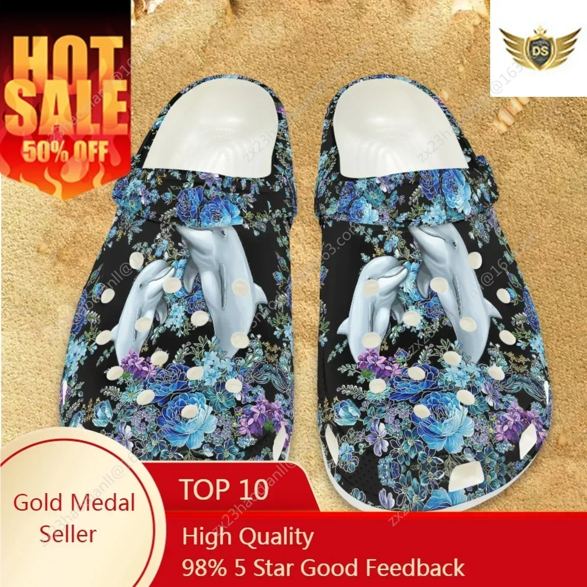 Designer Rose Dolphin Casual Sandals Women Lightweight Non-slip Bathroom Shower Slippers Comfortable Heel Strap Slides
Designer Rose Dolphin Casual Sandals Women Lightweight Non-slip Bathroom Shower Slippers Comfortable Heel Strap Slides