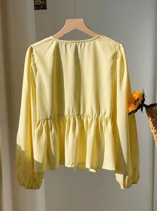 Spring Latest Hot Selling Casual Long Sleeved Shirt, Lace Up Multifunctional Striped Shirt, New Women's Top for Autumn 2025
Spring Latest Hot Selling Casual Long Sleeved Shirt, Lace Up Multifunctional Striped Shirt, New Women's Top for Autumn 2025