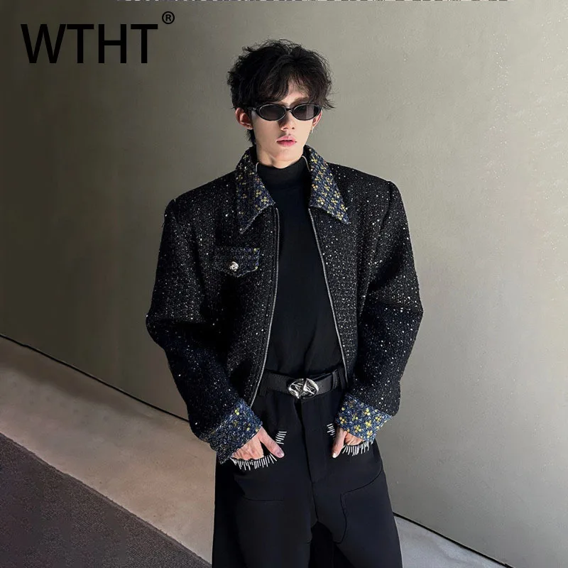 WTHT Fashion Men's Heavy Industy Spliced Sequins Contrast Color Coats Trendy Lapel Zipper Denim Jackets Male 2025 Autumn 2A1792
WTHT Fashion Men's Heavy Industy Spliced Sequins Contrast Color Coats Trendy Lapel Zipper Denim Jackets Male 2025 Autumn 2A1792