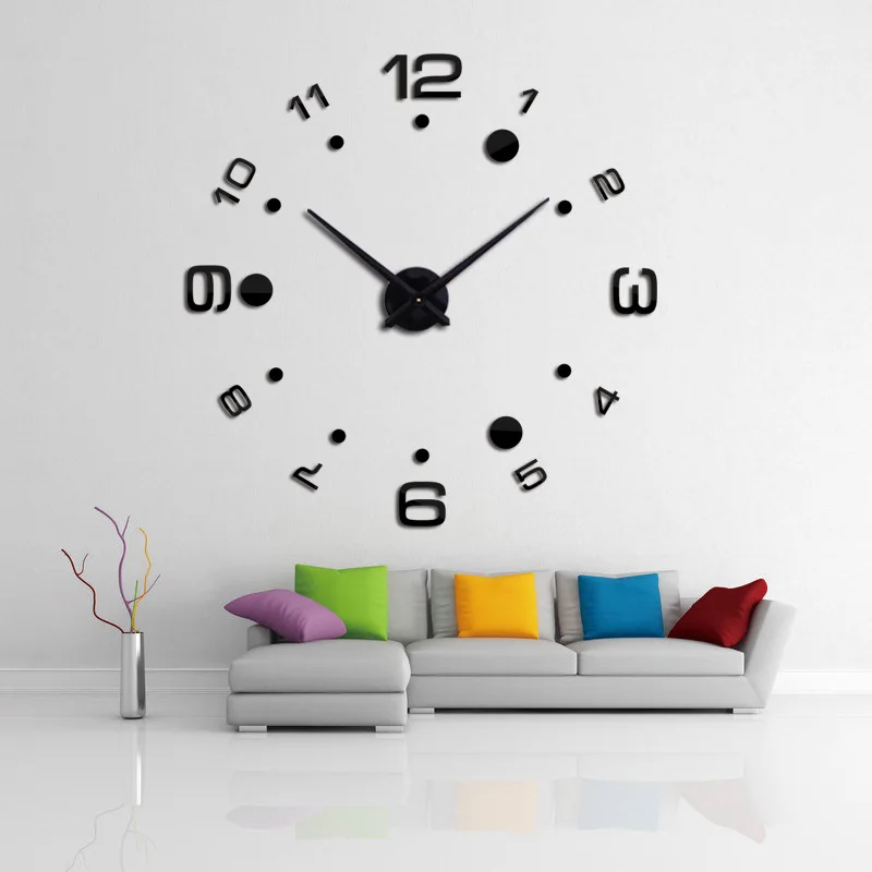 Acrylic wall sticker large hanging clock European style simple three-dimensional digital creative decoration quartz clock
Acrylic wall sticker large hanging clock European style simple three-dimensional digital creative decoration quartz clock