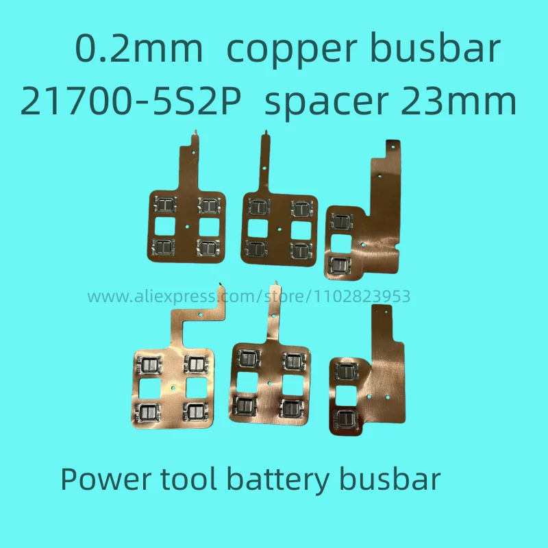 Electric Tools 10-Cell Copper Terminal Link Pieces 0.2mm Welding Tabs Copper Busbars 21700-5S2P Set of 10 for Battery Packs
Electric Tools 10-Cell Copper Terminal Link Pieces 0.2mm Welding Tabs Copper Busbars 21700-5S2P Set of 10 for Battery Packs