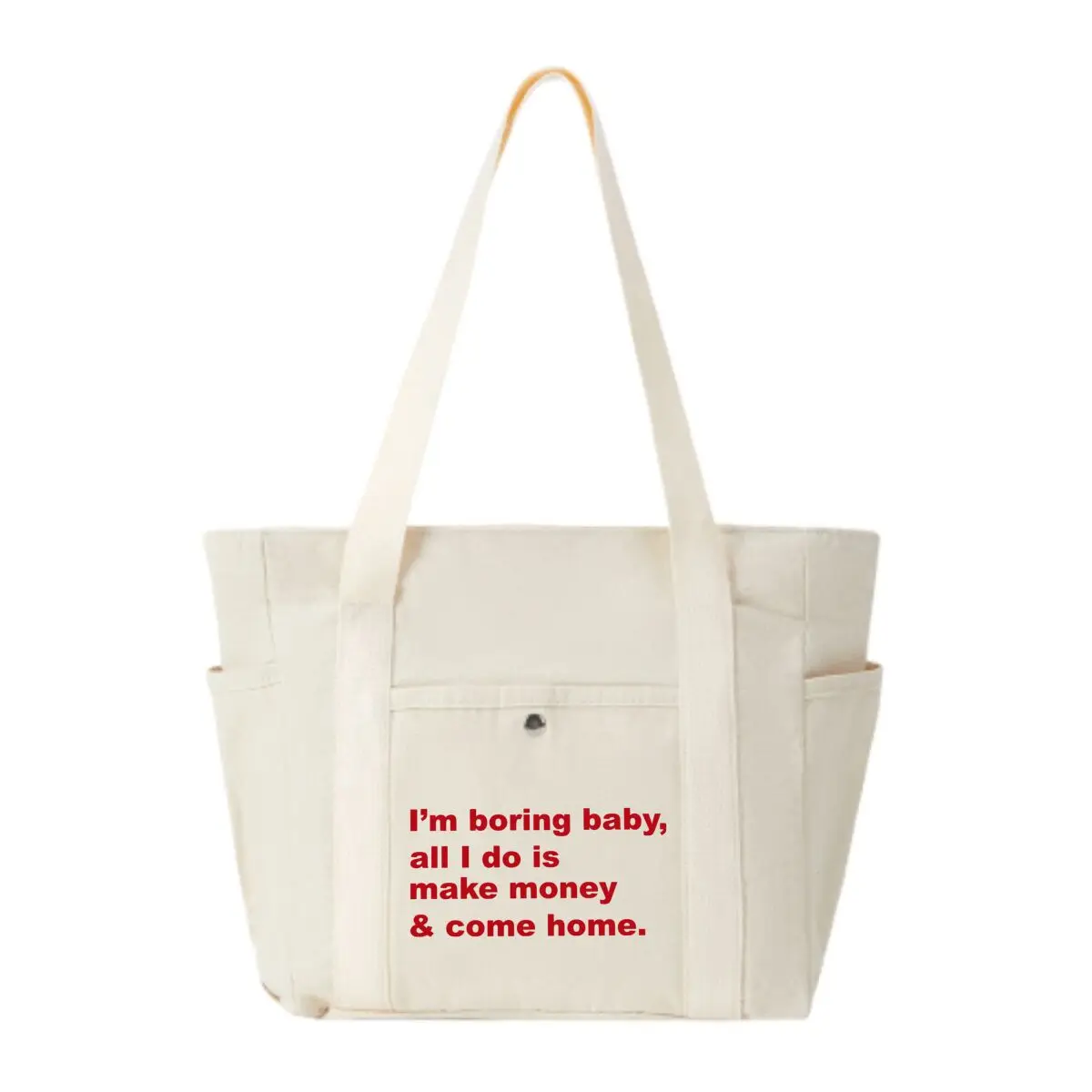 “I’m Boring Baby” Money Slogan Large Canvas Tote Women's Casual Vintage Commute Bag
“I’m Boring Baby” Money Slogan Large Canvas Tote Women's Casual Vintage Commute Bag