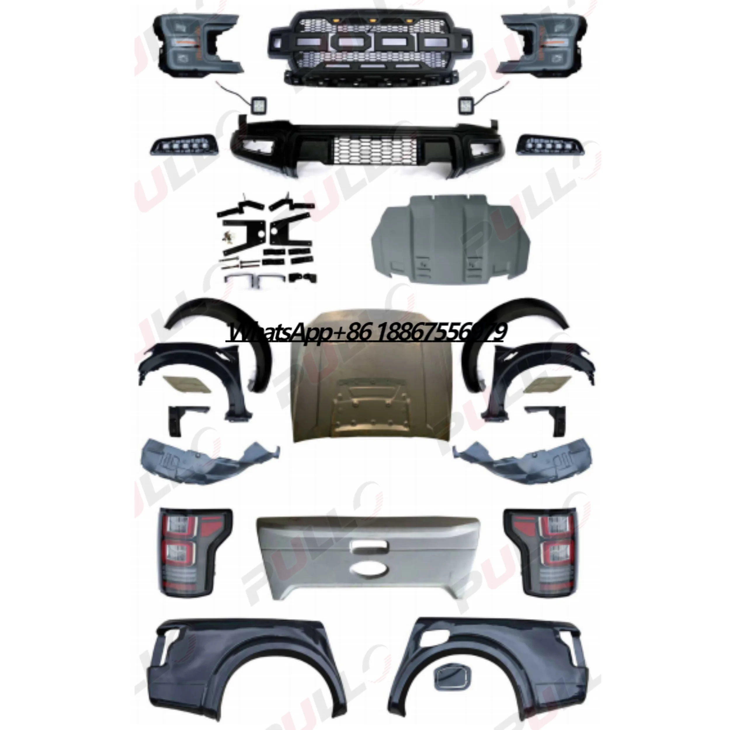 Car Bumper Body Kit for Ford Ranger 12-21 Upgrade to F150 2018 HULK Style,with Auto Lamps,hood,fenders
Car Bumper Body Kit for Ford Ranger 12-21 Upgrade to F150 2018 HULK Style,with Auto Lamps,hood,fenders