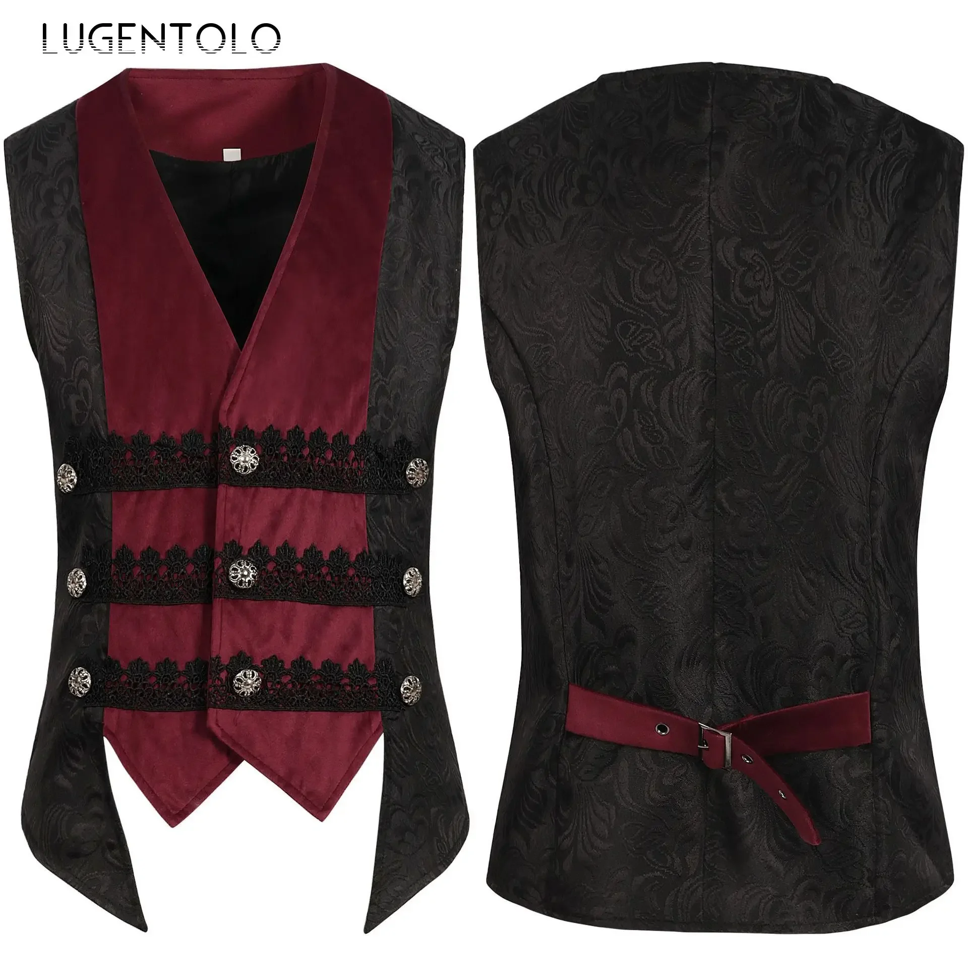 Men Rock Vest Medieval Costume New Retro Casual Punk V-neck Halloween Party Gentleman Renaissance Stage Fashion Coats
Men Rock Vest Medieval Costume New Retro Casual Punk V-neck Halloween Party Gentleman Renaissance Stage Fashion Coats