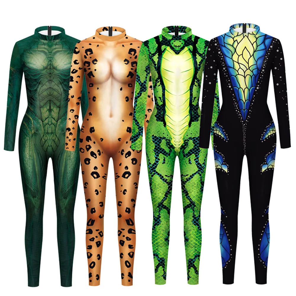 Women's Jumpsuit Animal Jumpsuit Halloween Cosplay Costumes Stage Performance Long-Sleeved Tights Elastic Body Tights Bodysuit
Women's Jumpsuit Animal Jumpsuit Halloween Cosplay Costumes Stage Performance Long-Sleeved Tights Elastic Body Tights Bodysuit