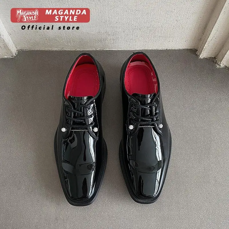 New Derby leather shoes for men's formal wear CL red soled lace up work commuting height increasing groom's wedding shoes
New Derby leather shoes for men's formal wear CL red soled lace up work commuting height increasing groom's wedding shoes