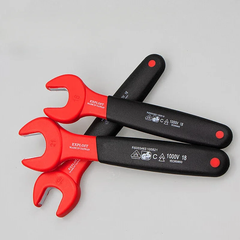 EXPLOIT 8-24mm insulated pressure handle wrench, electrician open end wrench hand tools wrench
EXPLOIT 8-24mm insulated pressure handle wrench, electrician open end wrench hand tools wrench
