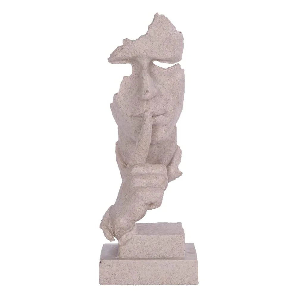 Abstract Sculpture Statue Sandstone Resin Keep Silent for Home Desktop Bookshelf Office Decoration 35X12X13cm
Abstract Sculpture Statue Sandstone Resin Keep Silent for Home Desktop Bookshelf Office Decoration 35X12X13cm
